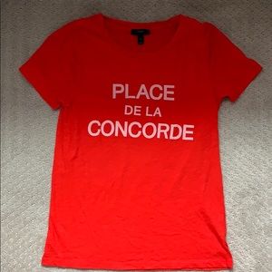 J. Crew French Graphic Tee